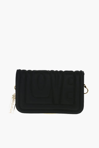 LOVE Borsa A Tracolla Con Catena E Lettering In Rilievo