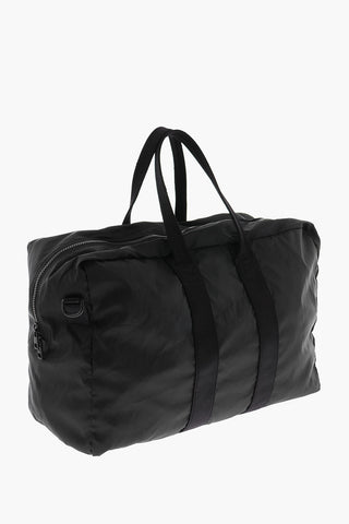 Tech Fabric Duffle Bag with Logo Patch