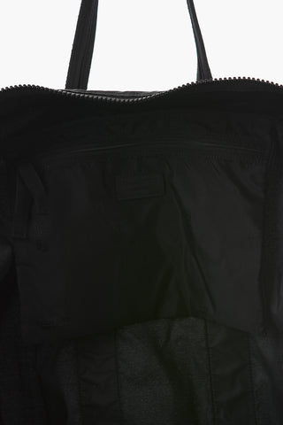 Tech Fabric Duffle Bag with Logo Patch