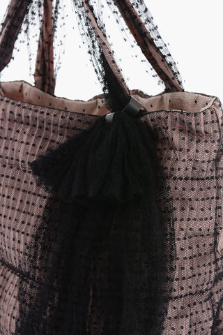 Padded Laced Tote Bag with Bow embellishment