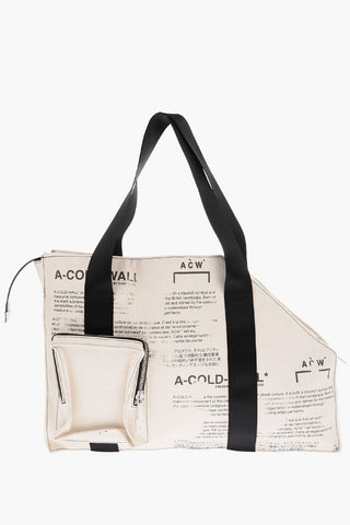 Canvas V2 Tote Bag with Lettering Print