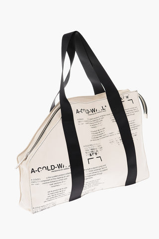 Canvas V2 Tote Bag with Lettering Print