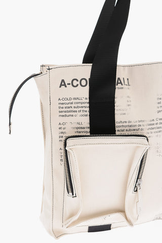 Canvas V2 Tote Bag with Lettering Print