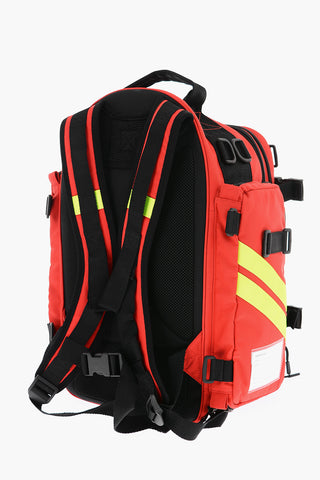 Nylon FIREMAN Mulipocket Backpack with Logo