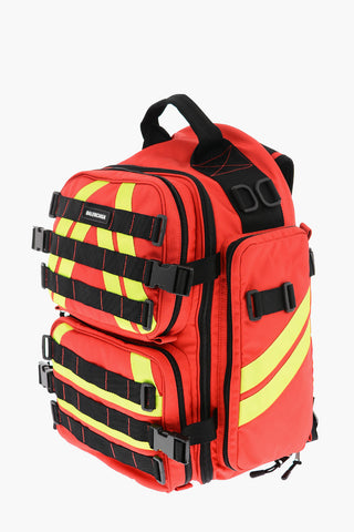 Nylon FIREMAN Mulipocket Backpack with Logo