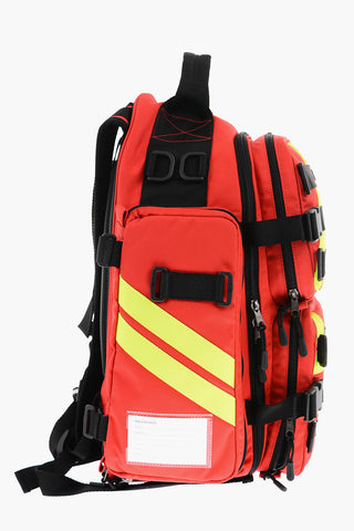 Nylon FIREMAN Mulipocket Backpack with Logo