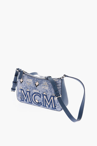 Monogram Jacquard AREN Mini Shoulder Bag with Nappa Detailing