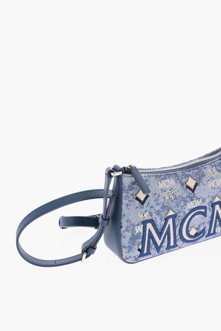 Monogram Jacquard AREN Mini Shoulder Bag with Nappa Detailing