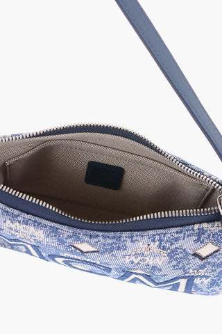 Monogram Jacquard AREN Mini Shoulder Bag with Nappa Detailing