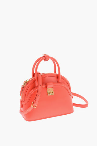 Leather ANNA Mini Tote Bag with Gold-toned Hardware