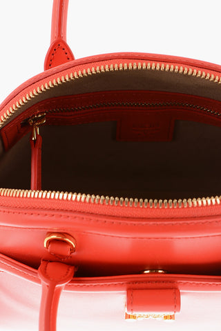 Leather ANNA Mini Tote Bag with Gold-toned Hardware
