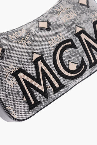 Monogram Jacquard AREN Mini Shoulder Bag with Nappa Detailing