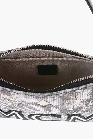 Monogram Jacquard AREN Mini Shoulder Bag with Nappa Detailing