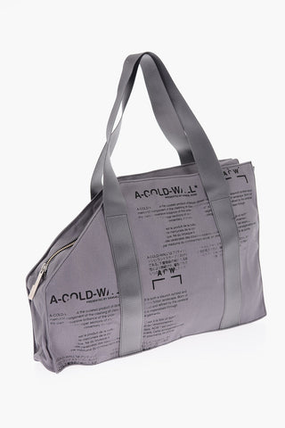 Canvas V2 Tote Bag with Lettering Print