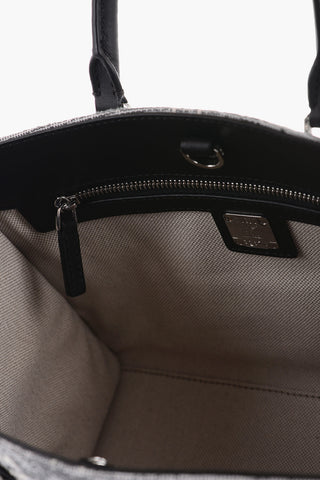 Monogram Jacquard MUNCHEN Tote Bag with Nappa Detailing