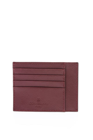 Saffiano Leather Card Holder with Removable Document Holder