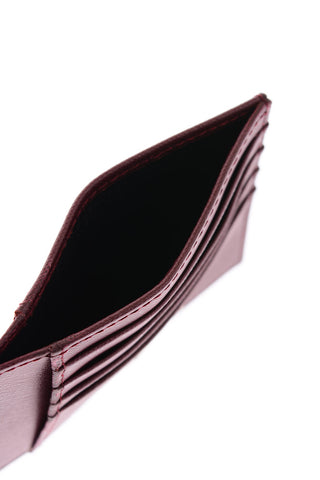 Saffiano Leather Card Holder with Removable Document Holder