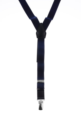 Stretch Suspenders with Leather Details