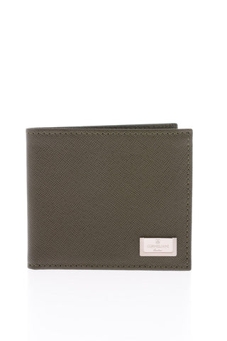 Saffiano Leather Solid Color Wallet