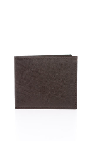 Portafoglio in Pelle Saffiano con Interno a Contrasto