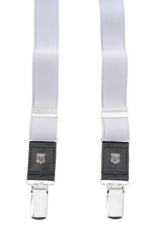 Bretelle Lucide Stretch con Dettagli in Pelle