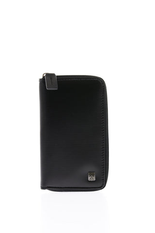 Zip Closure Leather Pouch Keyring