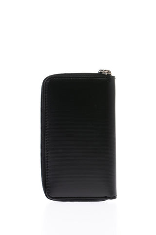 Zip Closure Leather Pouch Keyring
