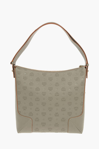 Leather KLARA Hobo Bag in Embossed Monogram
