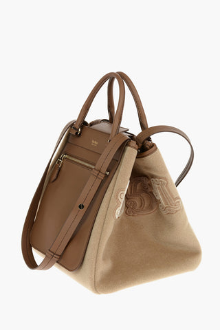 Tote Bag ANITA ANNIVERSARY Reversibile in Nappa e Misto Cashmere