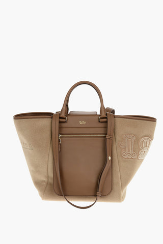 Tote Bag ANITA ANNIVERSARY Reversibile in Nappa e Misto Cashmere