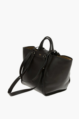 Alpaca Wool and Soft Leather ANITA ANNIVERSARY Reversible Tote Bag