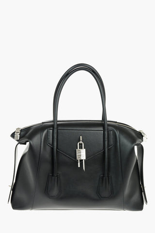 Soft Leather ANTIGONA SOFT LOCK Tote Bag with Side Bands