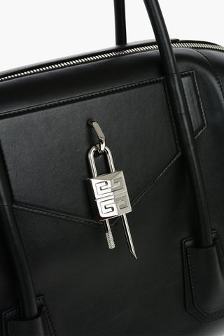 Soft Leather ANTIGONA SOFT LOCK Tote Bag with Side Bands