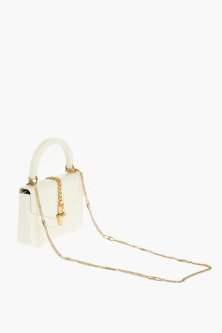 Mini borsa a Mano SYLVIE 1969 in Plexiglass con Hardware Dorati