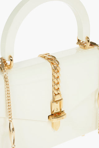 Plexiglass SYLVIE 1969 Mini Handbag with Gold-toned Hardware