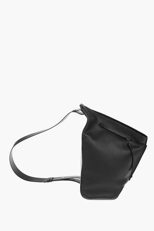 Grained Leather ANTON Sling with Embossed Anagram