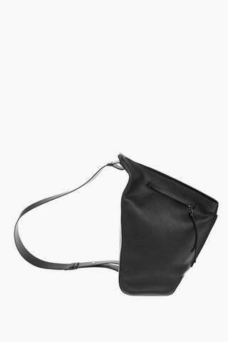 Grained Leather ANTON Sling with Embossed Anagram