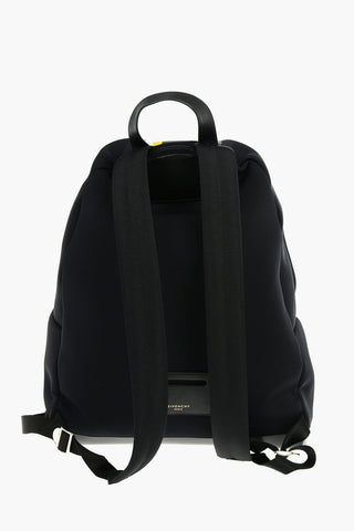 Tech Fabric Backpack with Unbalanced-stripe Detailing