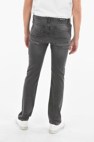 Jeans a 5 Tasche in Cotone Stretch 19cm