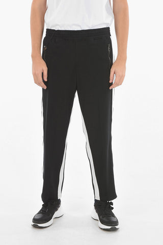 Low-rise Joggers with Contrasting Side Bands