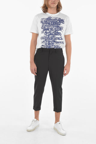4 Pocket Hidden Fastening Wool Blend Pants