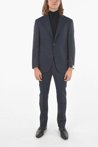 Flap Pockets Lined Single Breasted ACADEMY Virgin Wool Suit