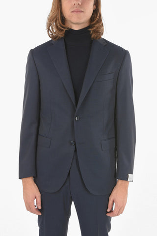 Flap Pockets Lined Single Breasted ACADEMY Virgin Wool Suit