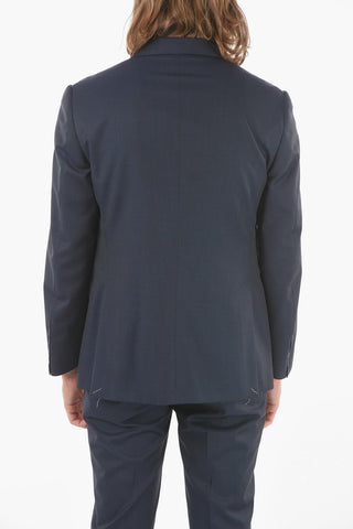 Flap Pockets Lined Single Breasted ACADEMY Virgin Wool Suit