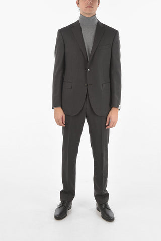 Flap Pockets Lined Single Breasted ACADEMY Virgin Wool Suit