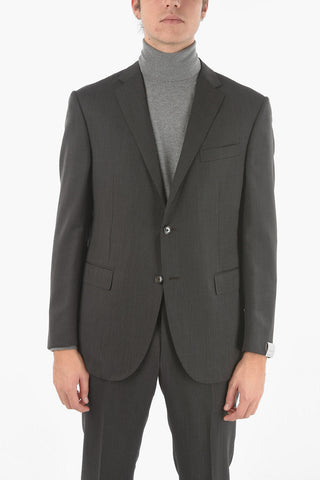 Flap Pockets Lined Single Breasted ACADEMY Virgin Wool Suit