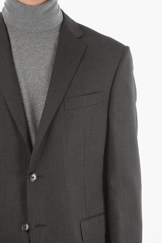 Flap Pockets Lined Single Breasted ACADEMY Virgin Wool Suit