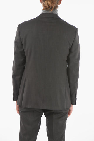 Flap Pockets Lined Single Breasted ACADEMY Virgin Wool Suit