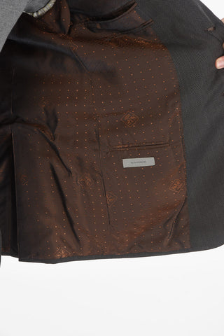 Flap Pockets Lined Single Breasted ACADEMY Virgin Wool Suit
