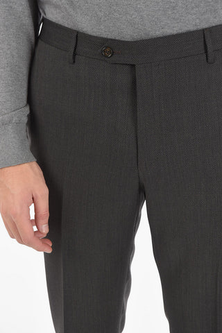 Flap Pockets Lined Single Breasted ACADEMY Virgin Wool Suit